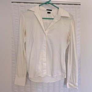 Women’s white button-down shirt